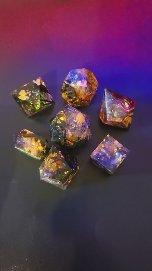 Gold and Purple Opals